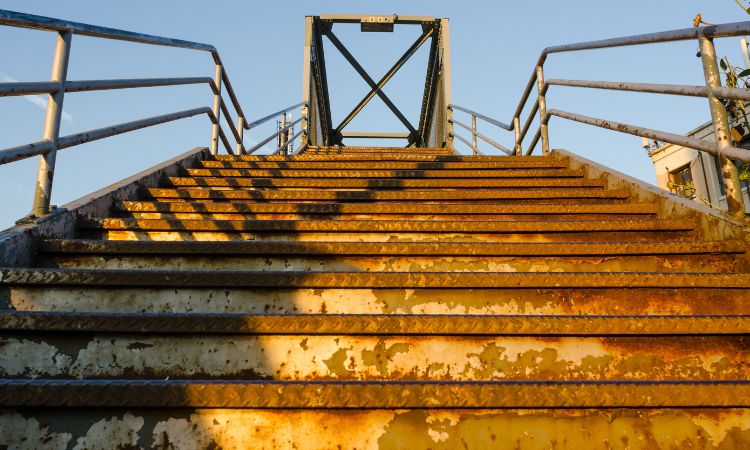 Staircases-rust-removal